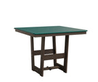 Hudson 40" x 40" Square Table - Dining Height Rockwood Outdoor Furniture MGP Teal MGP Clay 