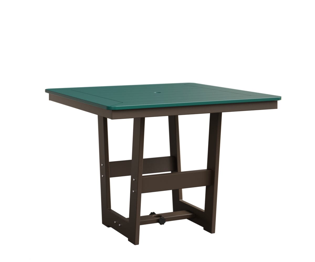 Hudson 40" x 40" Square Table - Dining Height Rockwood Outdoor Furniture MGP Teal MGP Clay 