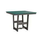 Hudson 40" x 40" Square Table - Dining Height Rockwood Outdoor Furniture MGP Teal MGP Fog 