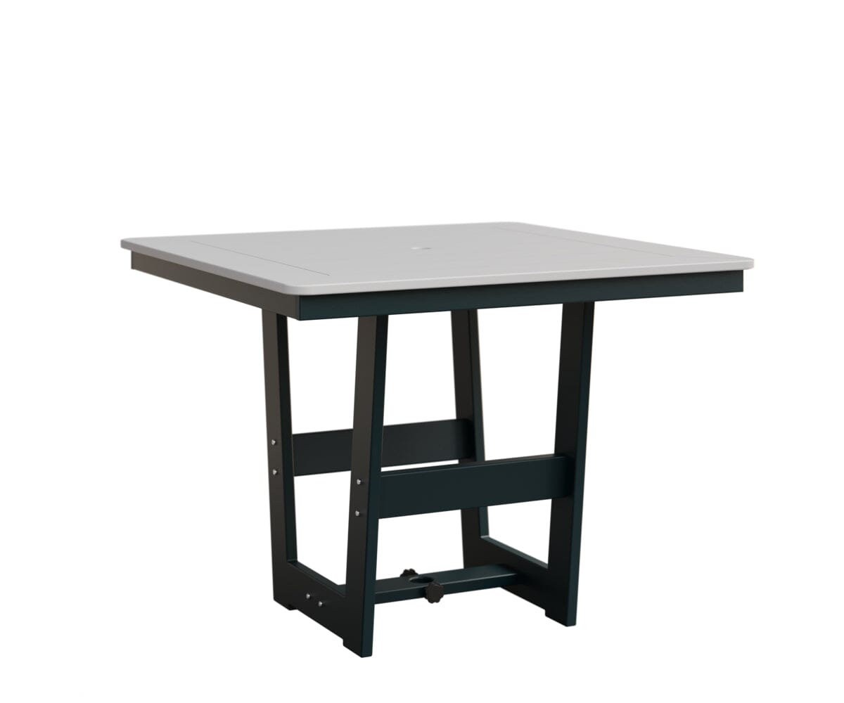 Hudson 40" x 40" Square Table - Dining Height Rockwood Outdoor Furniture MGP White MGP Berry 