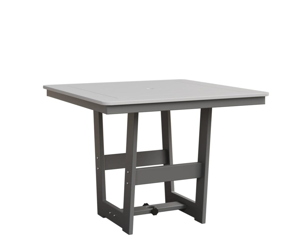 Hudson 40" x 40" Square Table - Dining Height Rockwood Outdoor Furniture MGP White MGP Fog 