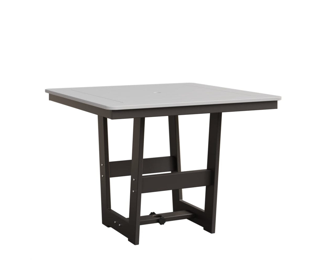 Hudson 40" x 40" Square Table - Dining Height Rockwood Outdoor Furniture MGP White MGP Graphite 