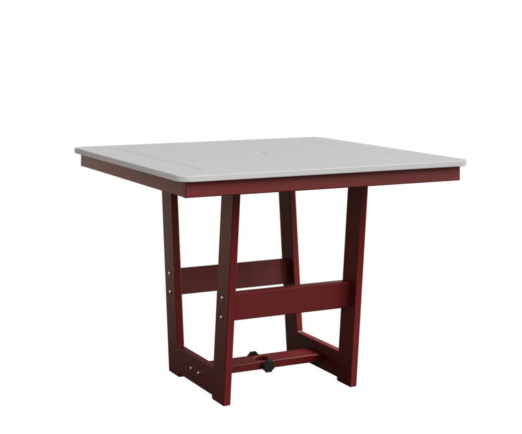 Hudson 40" x 40" Square Table - Dining Height Rockwood Outdoor Furniture MGP White MGP Red 