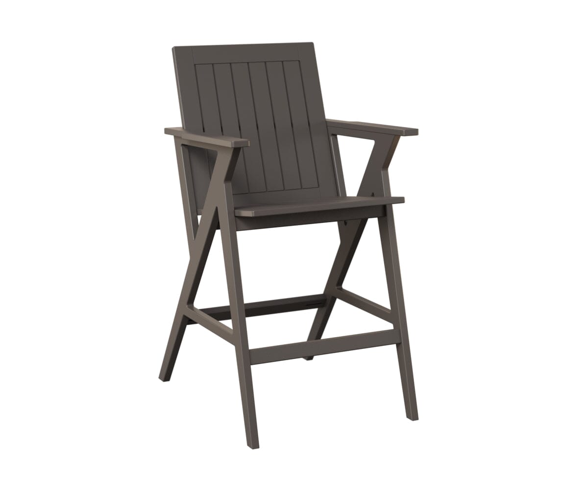 Kinsley Bar Arm Chair Rockwood Outdoor Furniture MGP Graphite 