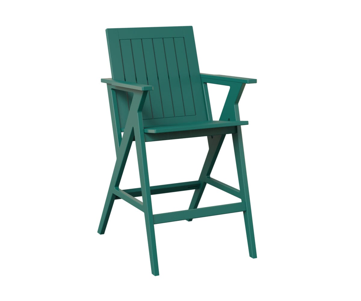 Kinsley Bar Arm Chair Rockwood Outdoor Furniture MGP Teal 