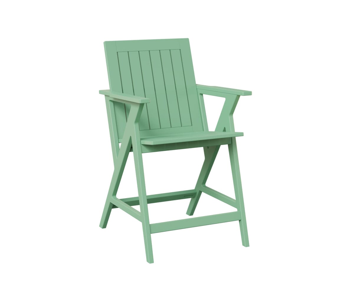 Kinsley Counter Arm Chair Rockwood Outdoor Furniture MGP Mint 