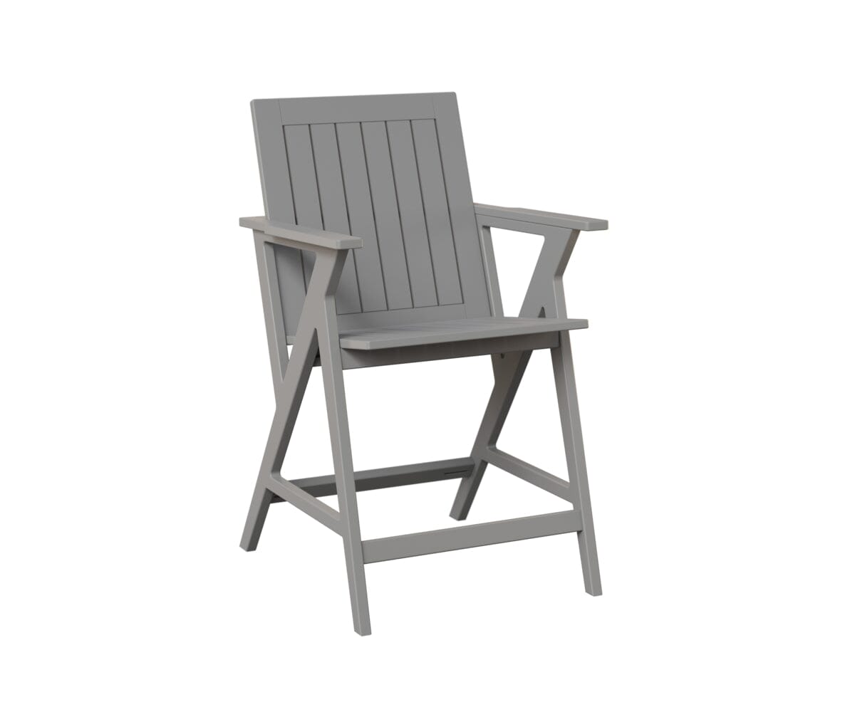 Kinsley Counter Arm Chair Rockwood Outdoor Furniture MGP Fog 