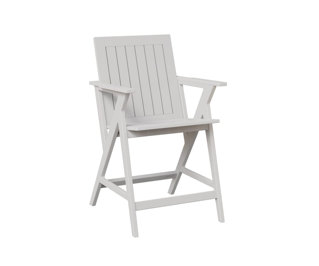 Kinsley Counter Arm Chair Rockwood Outdoor Furniture White A 