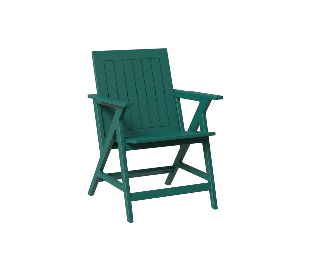 Kinsley Dining Arm Chair Rockwood Outdoor Furniture MGP Teal 