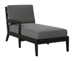 Classic Terrace Right Arm Chaise Lounge Rockwood Outdoor Furniture Black 