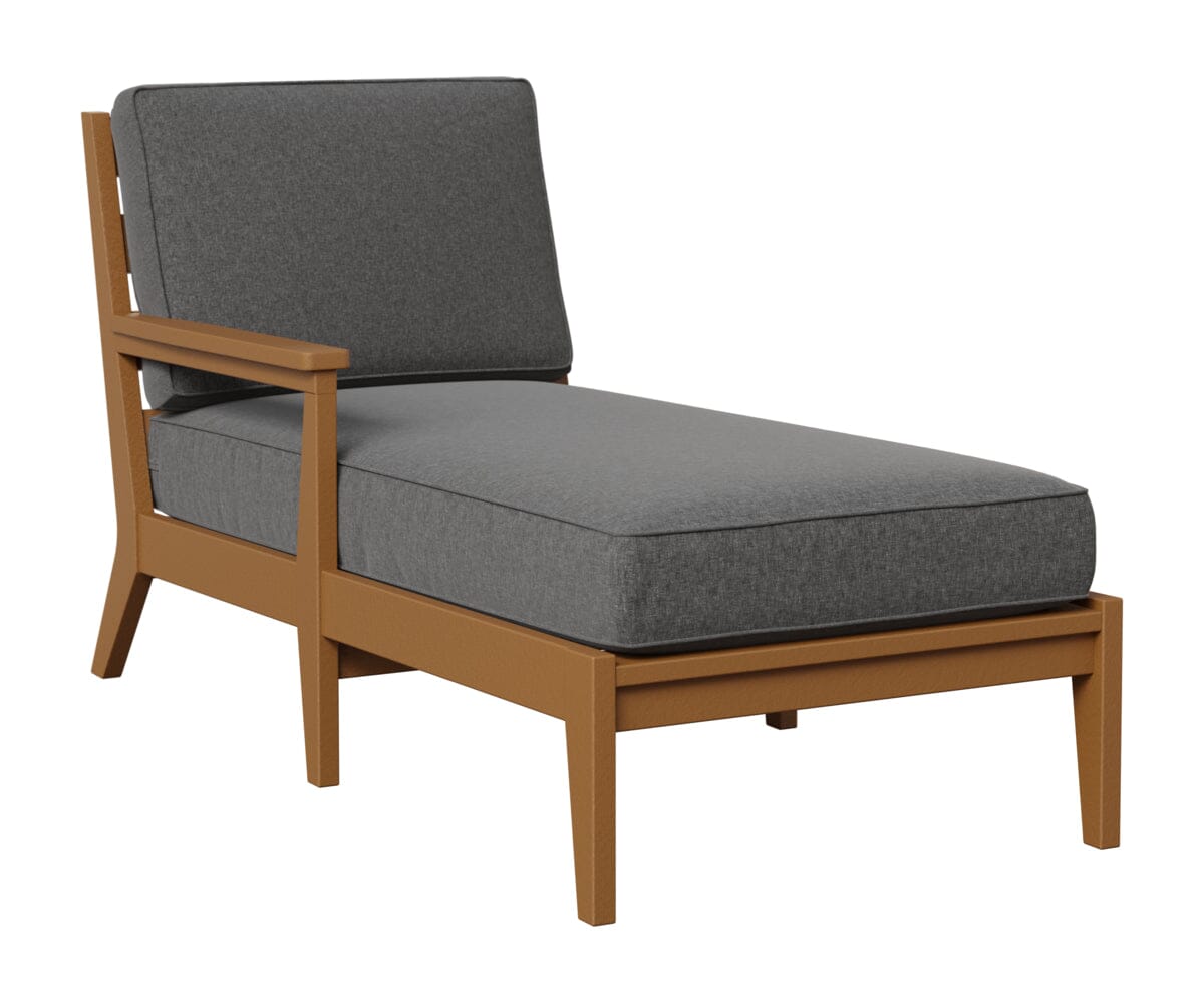 Classic Terrace Right Arm Chaise Lounge Rockwood Outdoor Furniture Cedar 
