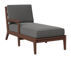 Classic Terrace Right Arm Chaise Lounge Rockwood Outdoor Furniture Chocolate Brown 