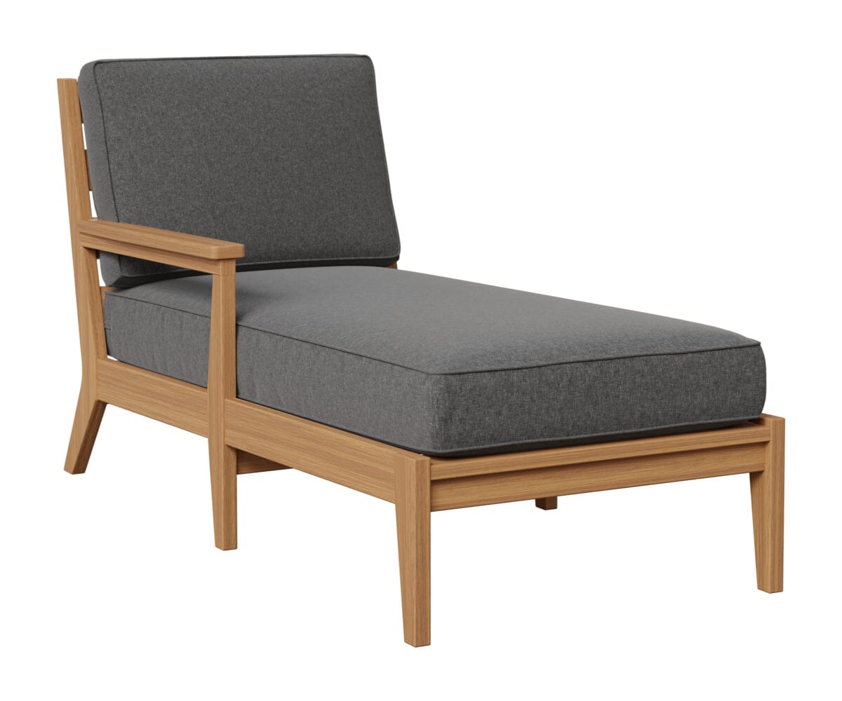 Classic Terrace Right Arm Chaise Lounge Rockwood Outdoor Furniture Natural Finish: Natural Teak 