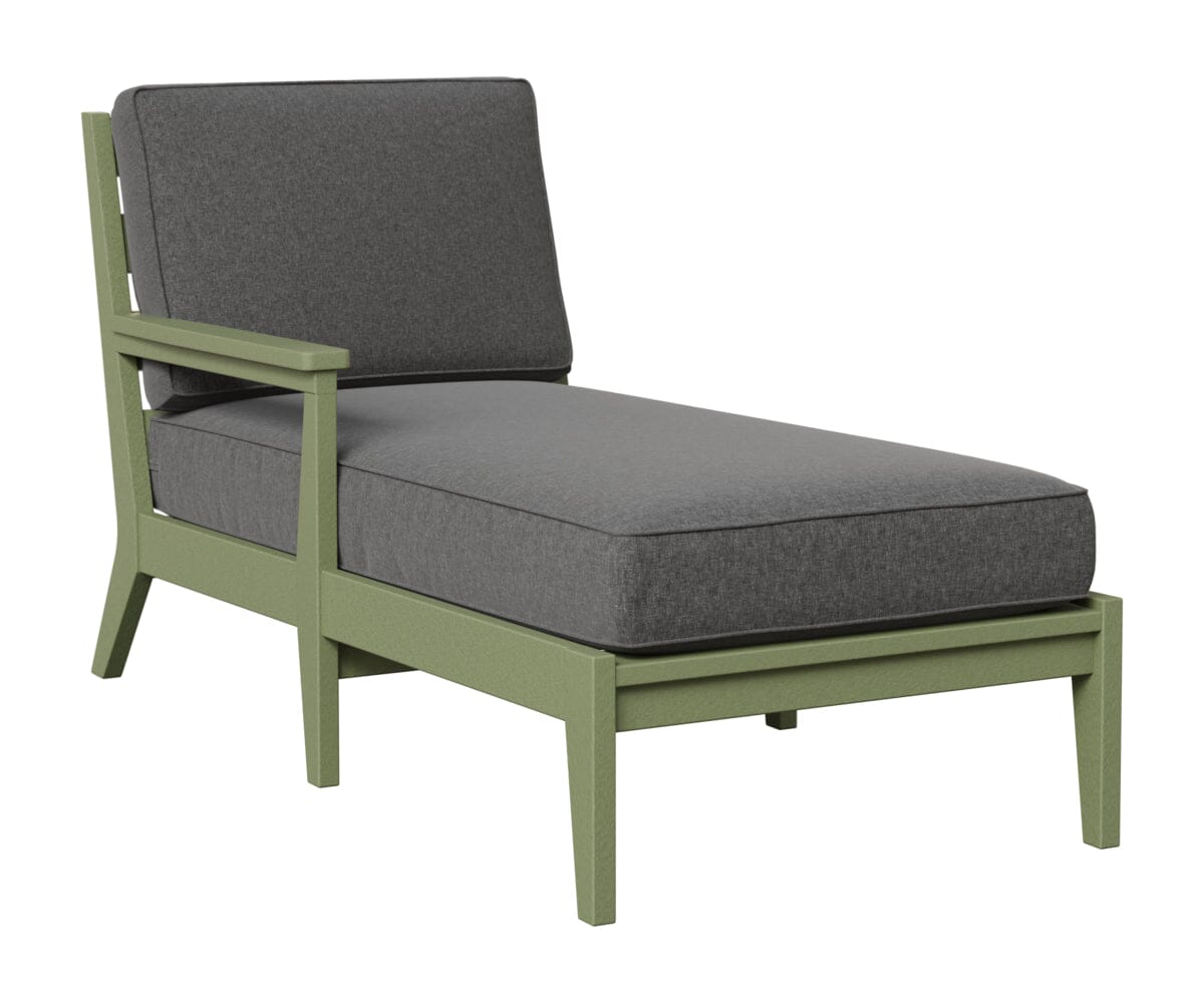 Classic Terrace Right Arm Chaise Lounge Rockwood Outdoor Furniture Sage 