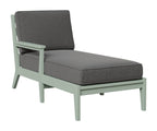 Classic Terrace Right Arm Chaise Lounge Rockwood Outdoor Furniture Seafoam 