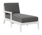Classic Terrace Right Arm Chaise Lounge Rockwood Outdoor Furniture White 