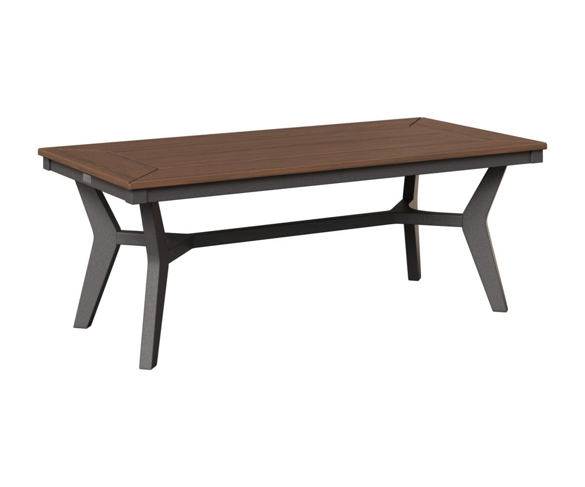 Mayhew Rectangle Coffee Table Rockwood Outdoor Furniture Tabletop: Brazilian Walnut I Legs: Smoke Gray 