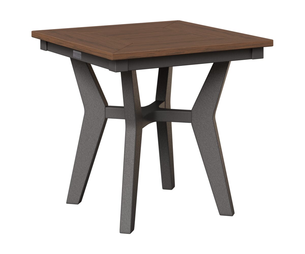 Mayhew Square End Table Rockwood Outdoor Furniture Tabletop: Brazilian Walnut I Legs: Smoke Gray
