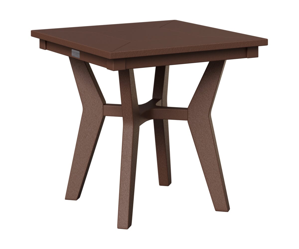 Mayhew Square End Table Rockwood Outdoor Furniture Chocolate Brown