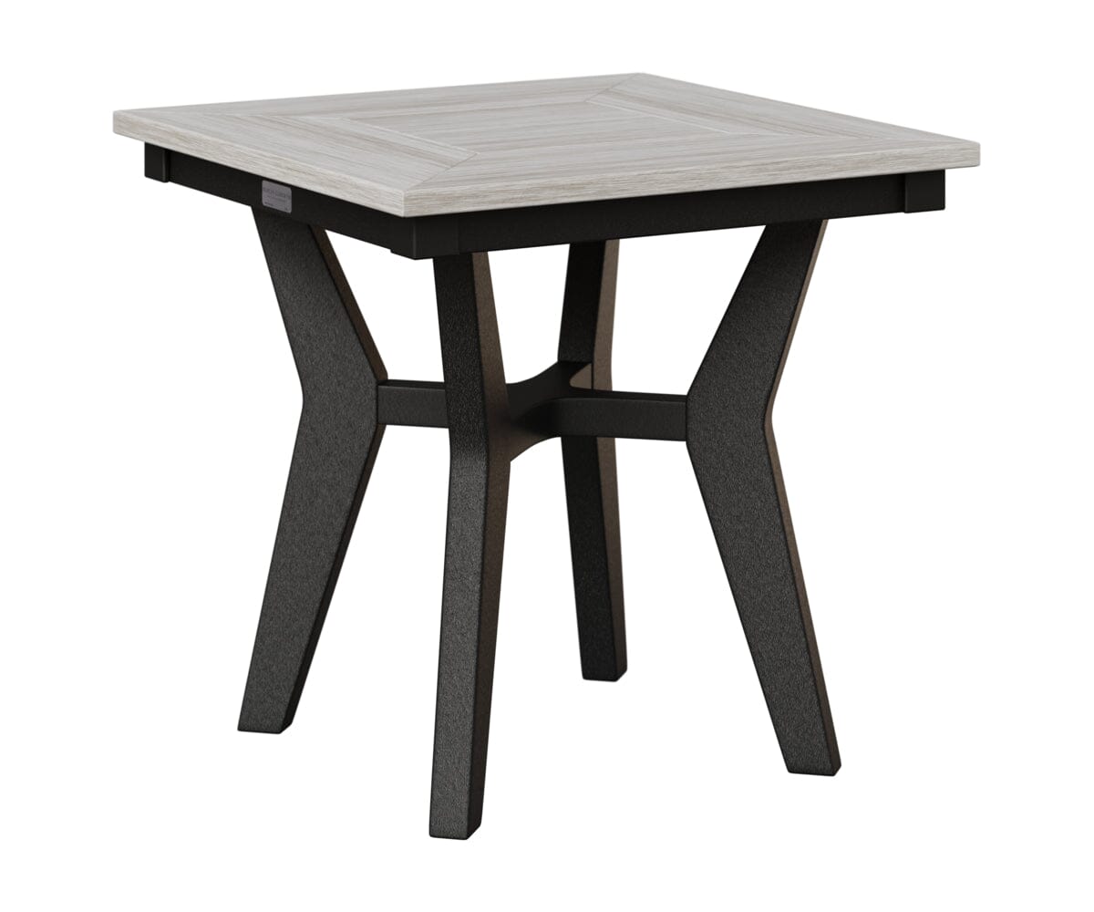 Mayhew Square End Table Rockwood Outdoor Furniture Tabletop: Seashell I Legs: Black