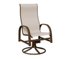 Murphy High-Back Sling Swivel Rocker Dining Chair