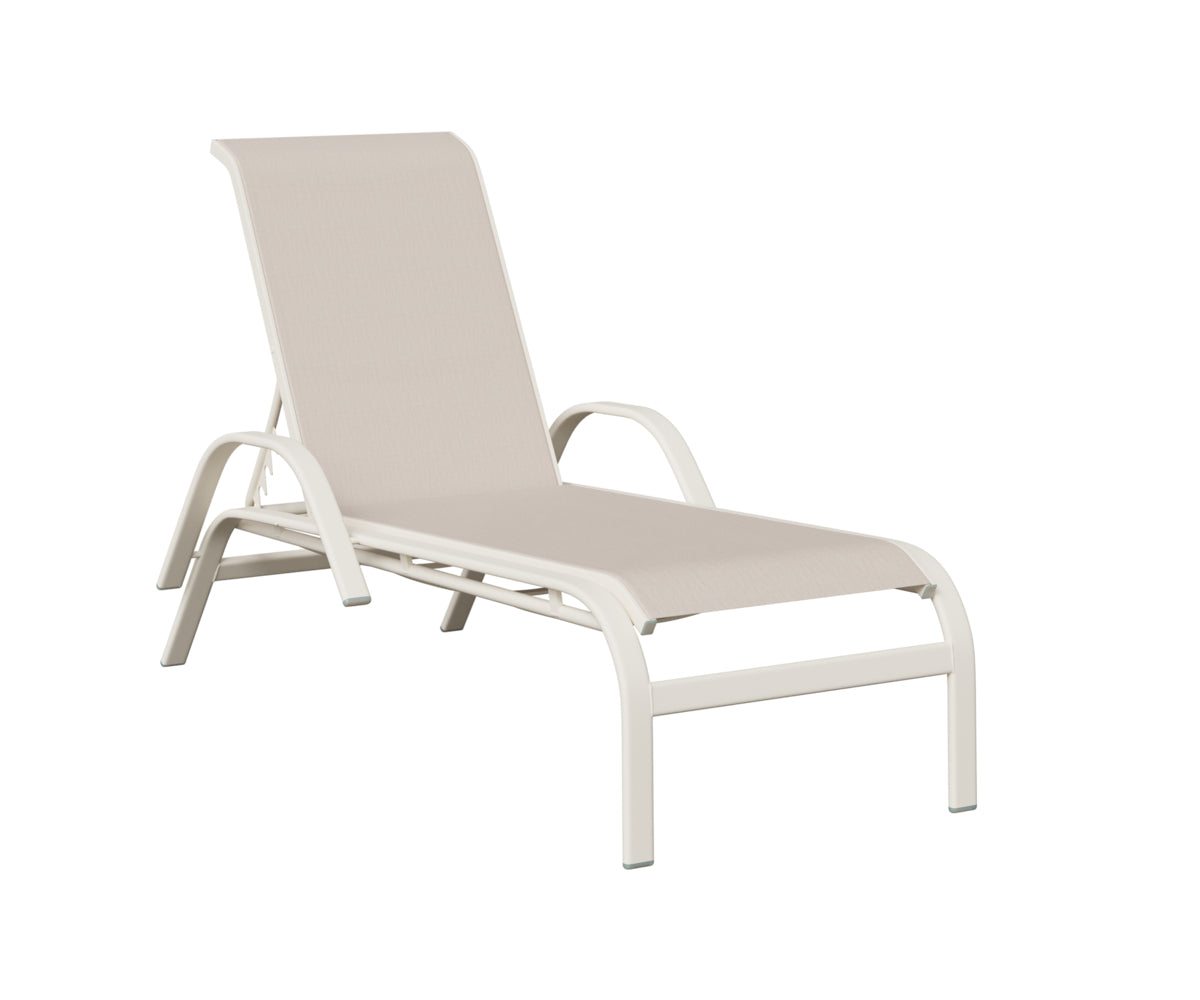 Murphy Sling Chaise Lounge with Arms