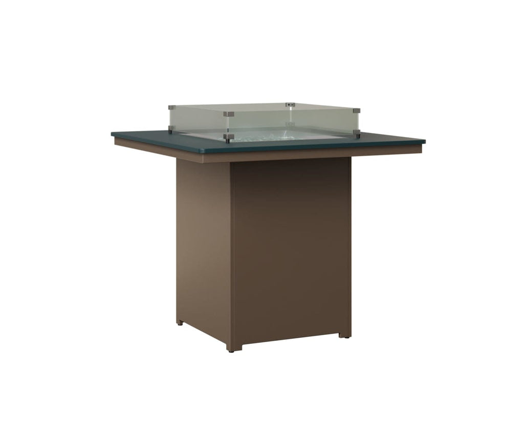 Numa 47" Sq Fire Table Bar Rockwood Outdoor Furniture MGP Berry MGP Clay 