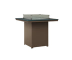 Numa 47" Sq Fire Table Bar Rockwood Outdoor Furniture MGP Berry MGP Clay 