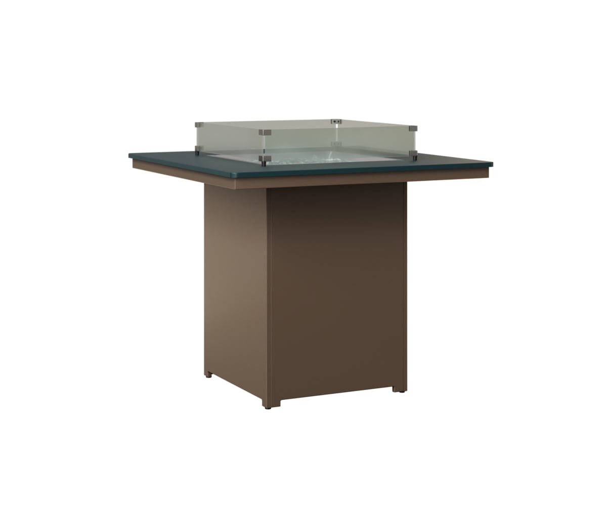 Numa 47" Sq Fire Table Bar Rockwood Outdoor Furniture MGP Berry MGP Clay 