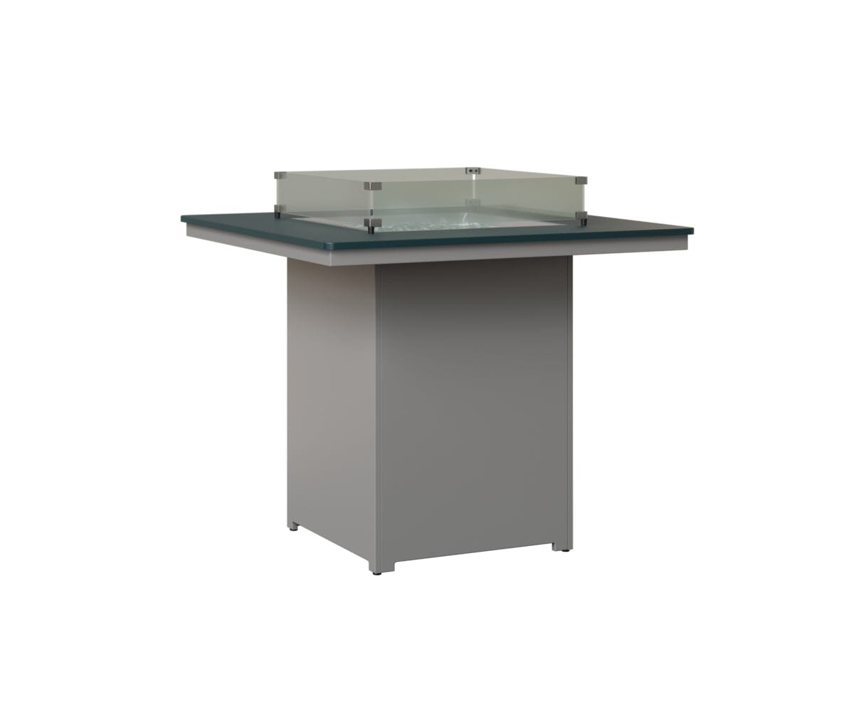 Numa 47" Sq Fire Table Bar Rockwood Outdoor Furniture MGP Berry MGP Fog 