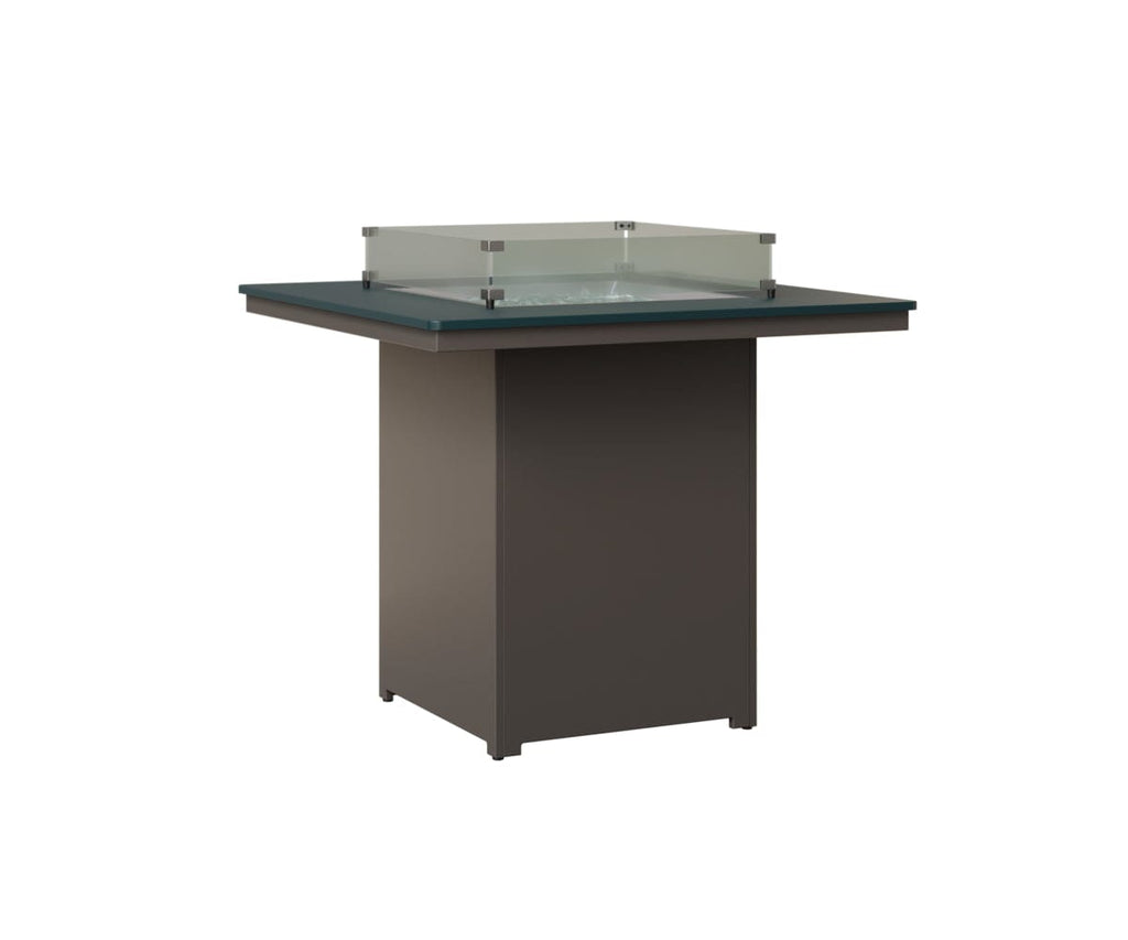 Numa 47" Sq Fire Table Bar Rockwood Outdoor Furniture MGP Berry MGP Graphite 