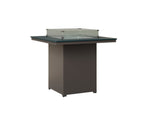 Numa 47" Sq Fire Table Bar Rockwood Outdoor Furniture MGP Berry MGP Graphite 