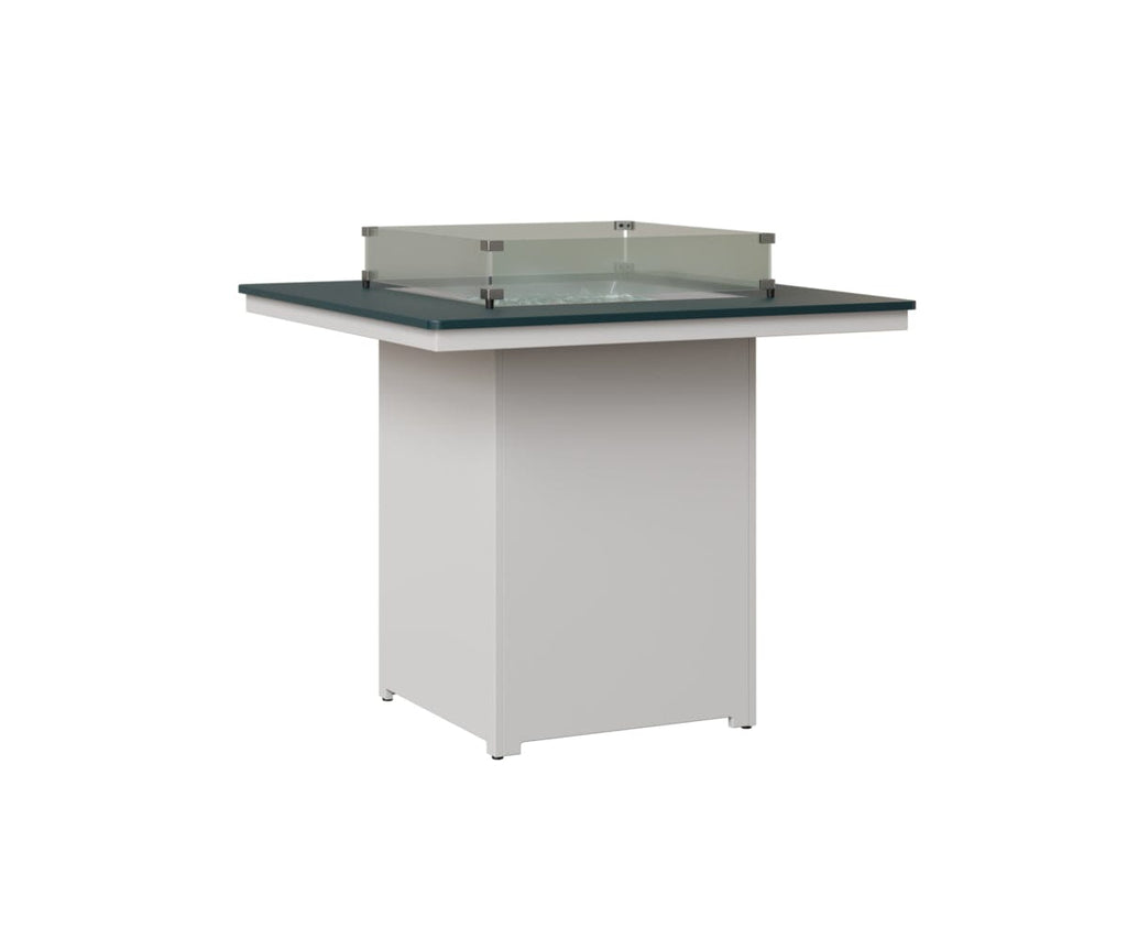 Numa 47" Sq Fire Table Bar Rockwood Outdoor Furniture MGP Berry MGP White 