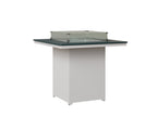 Numa 47" Sq Fire Table Bar Rockwood Outdoor Furniture MGP Berry MGP White 