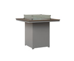 Numa 47" Sq Fire Table Bar Rockwood Outdoor Furniture Hammered Top: Bronze MGP Fog 