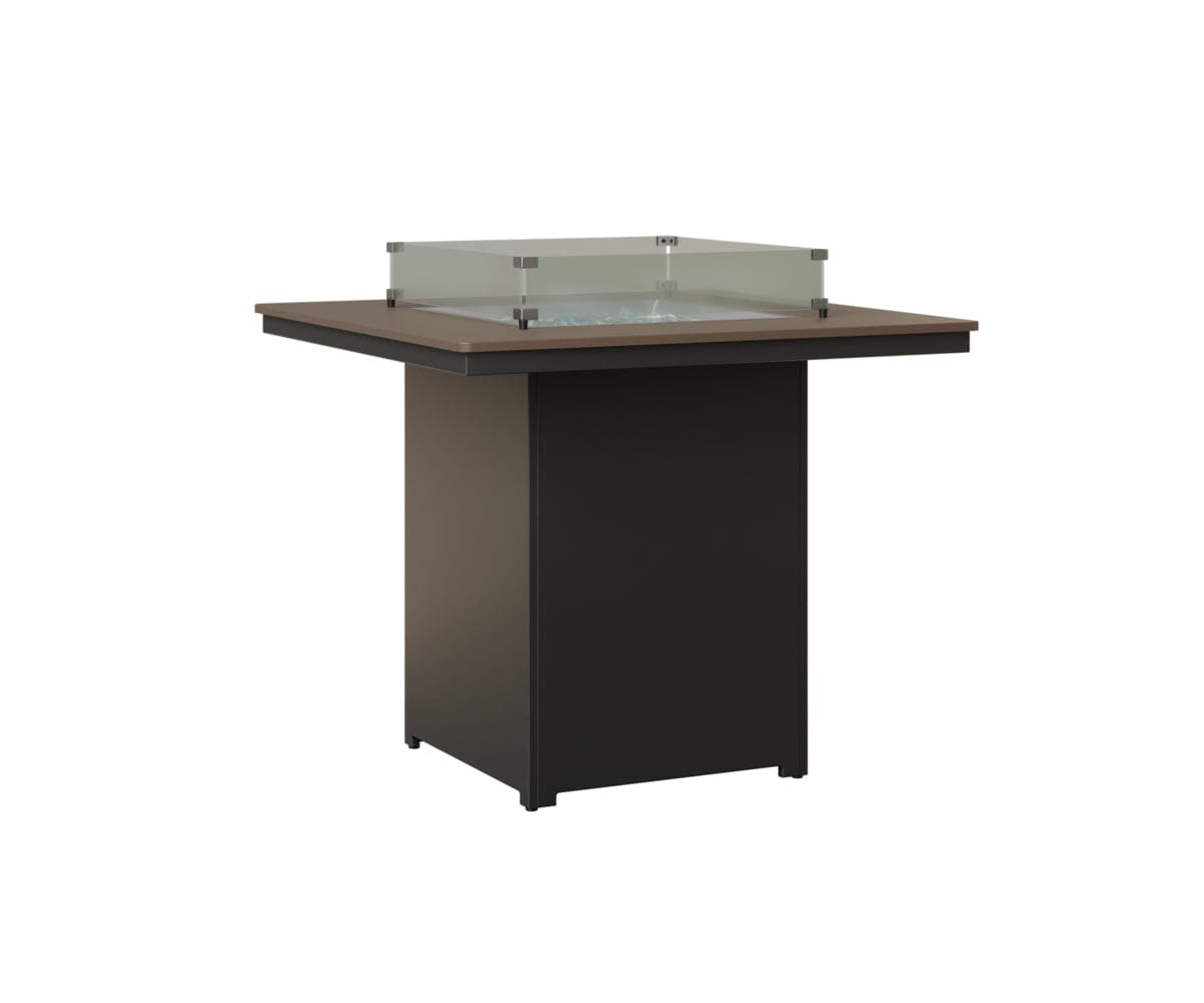 Numa 47" Sq Fire Table Bar Rockwood Outdoor Furniture MGP Clay MGP Black 