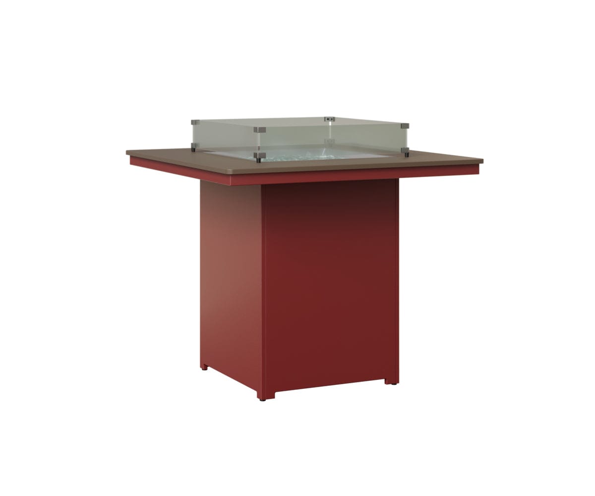 Numa 47" Sq Fire Table Bar Rockwood Outdoor Furniture MGP Clay MGP Red 