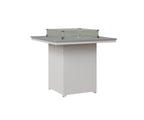 Numa 47" Sq Fire Table Bar Rockwood Outdoor Furniture MGP Fog MGP White 