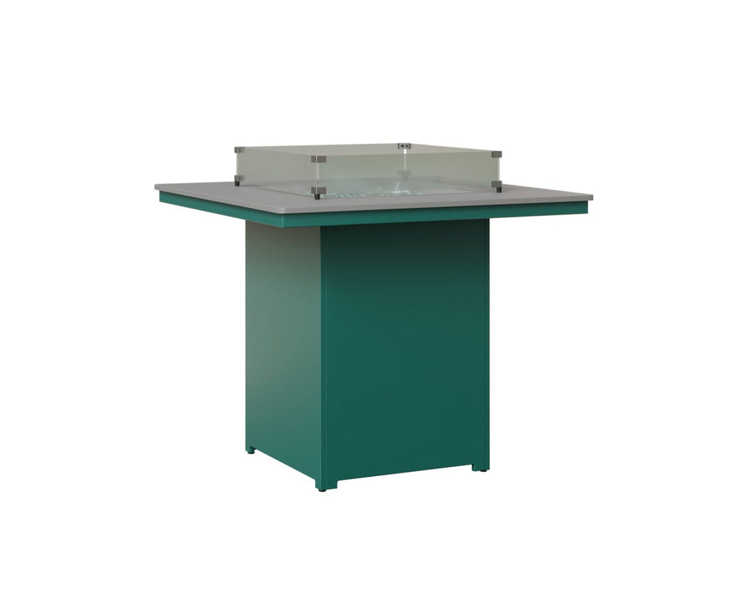 Numa 47" Sq Fire Table Bar Rockwood Outdoor Furniture MGP Fog MGP Teal 