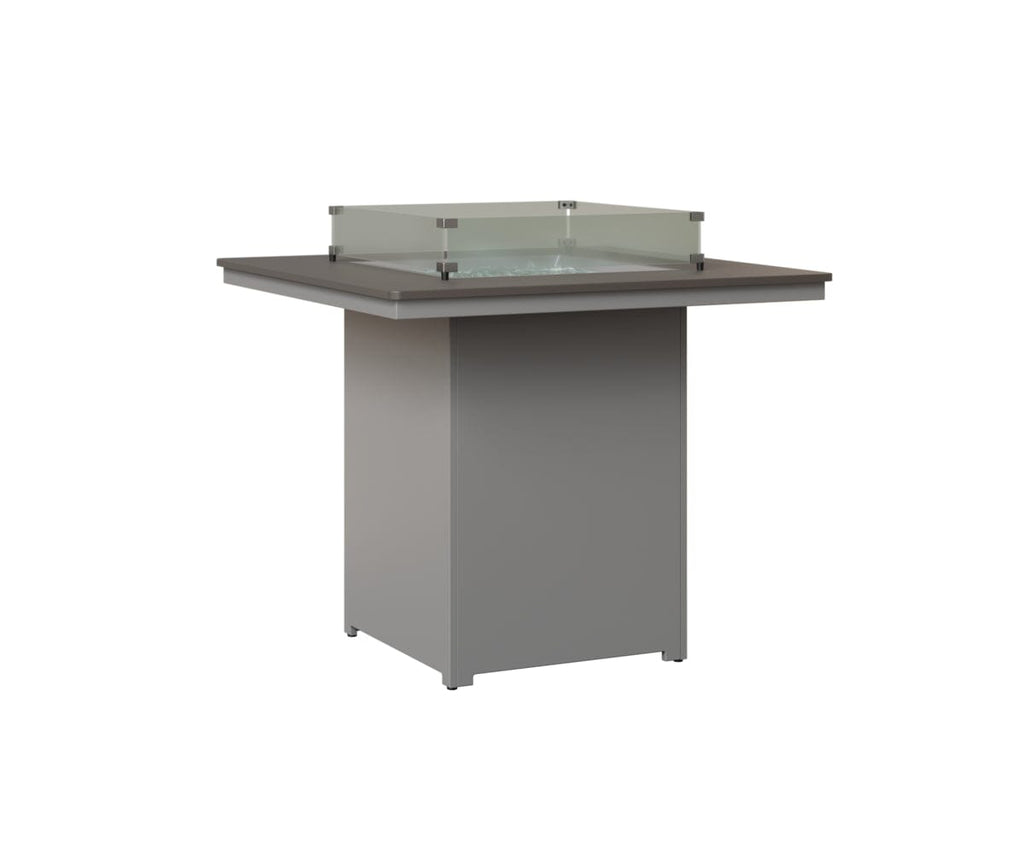 Numa 47" Sq Fire Table Bar Rockwood Outdoor Furniture MGP Graphite MGP Fog 