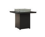 Numa 47" Sq Fire Table Bar Rockwood Outdoor Furniture MGP Black MGP Black 