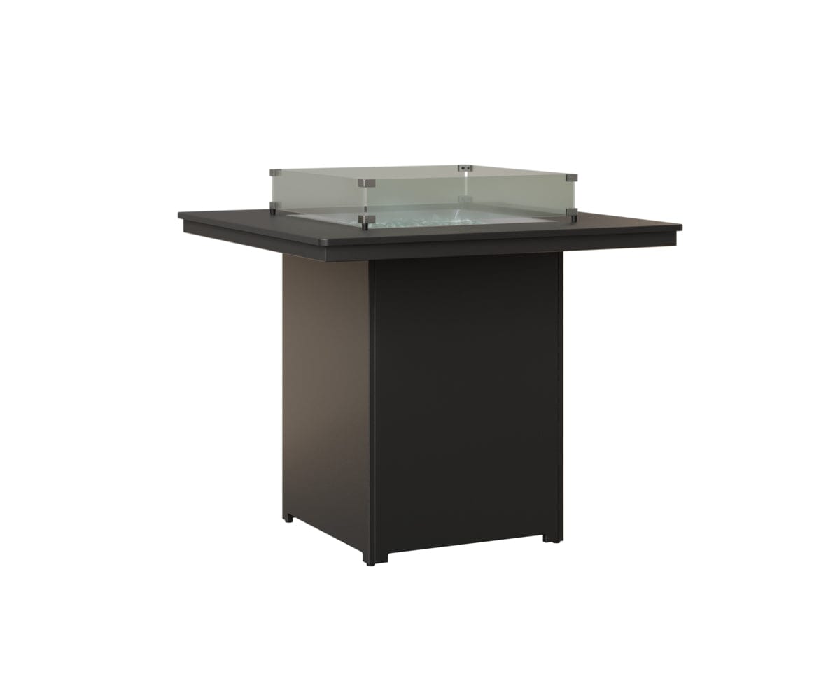 Numa 47" Sq Fire Table Bar Rockwood Outdoor Furniture MGP Black MGP Black 