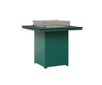 Numa 47" Sq Fire Table Bar Rockwood Outdoor Furniture MGP Black MGP Teal 