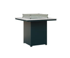 Numa 47" Sq Fire Table Bar Rockwood Outdoor Furniture MGP White MGP Berry 