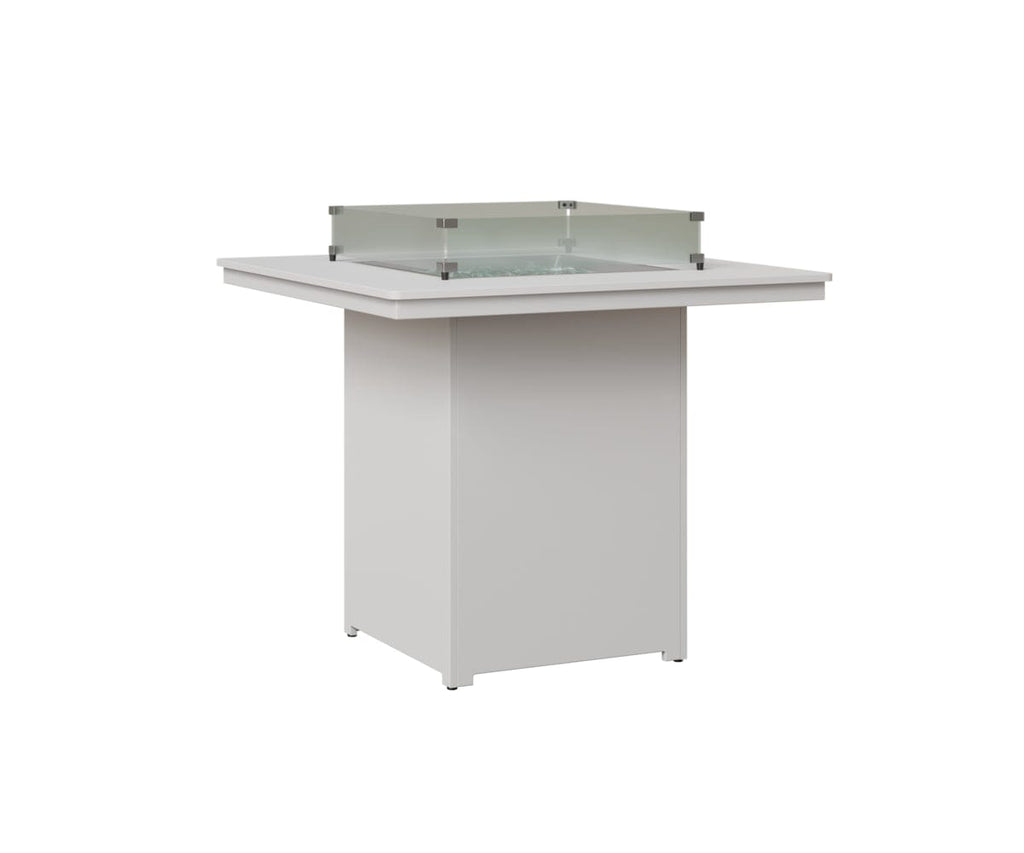 Numa 47" Sq Fire Table Bar Rockwood Outdoor Furniture MGP White MGP White 