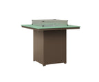 Numa 47" Sq Fire Table Bar Rockwood Outdoor Furniture MGP Mint MGP Clay 