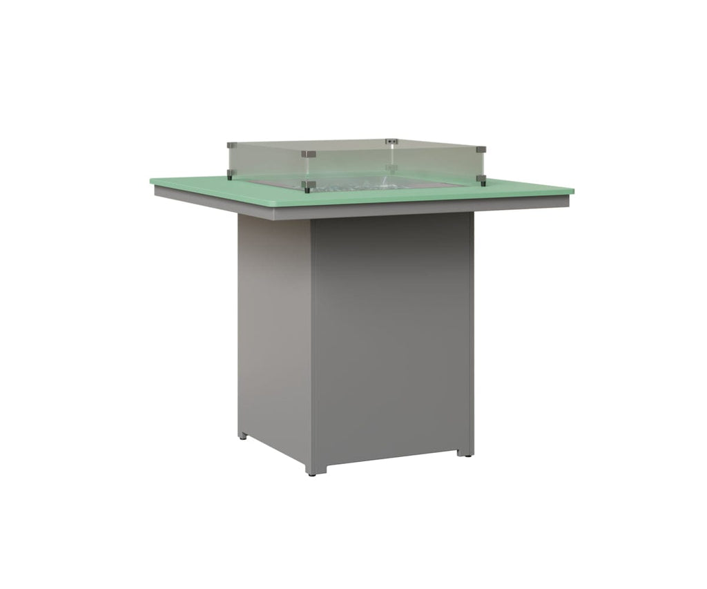 Numa 47" Sq Fire Table Bar Rockwood Outdoor Furniture MGP Mint MGP Fog 