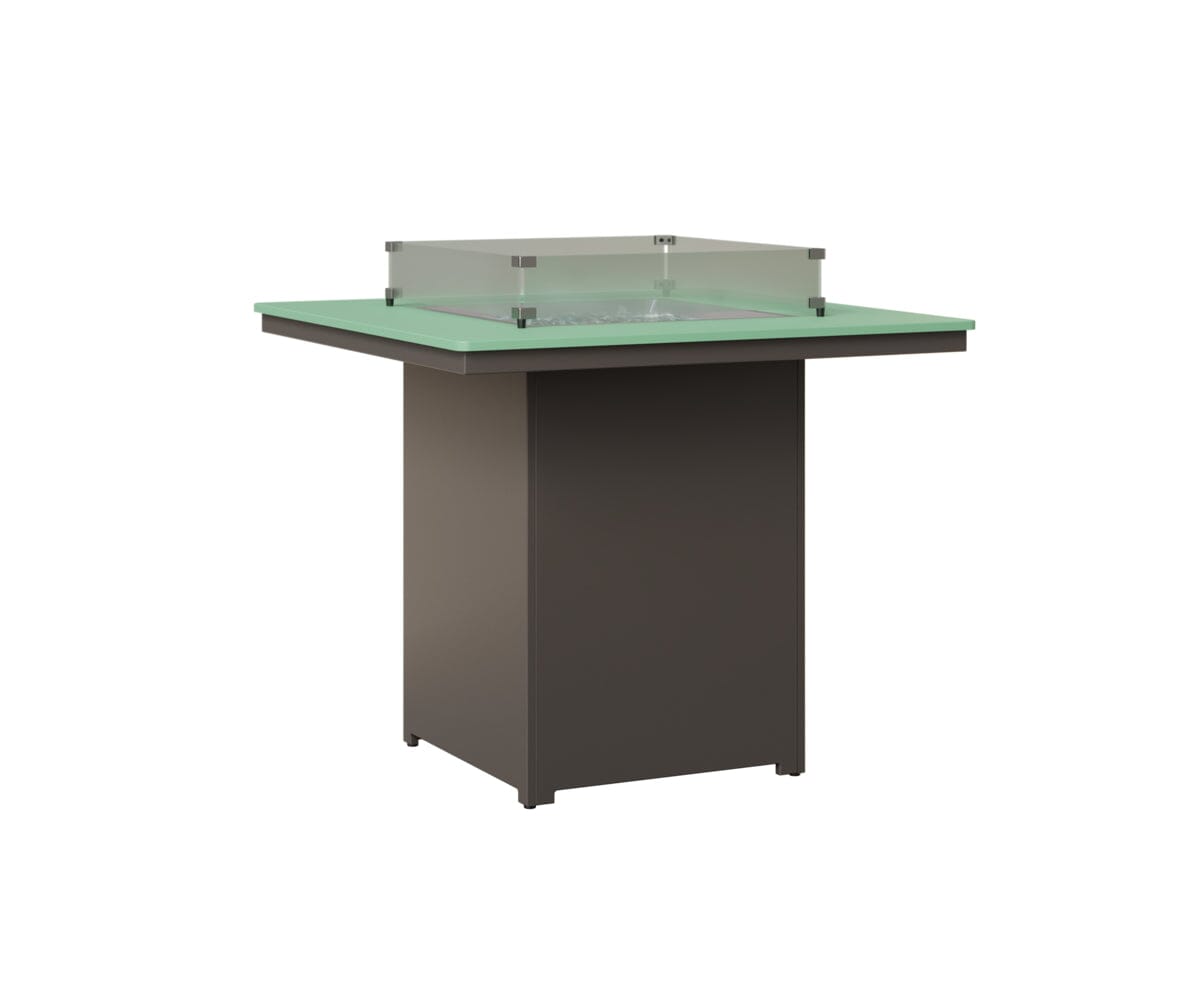 Numa 47" Sq Fire Table Bar Rockwood Outdoor Furniture MGP Mint MGP Graphite 