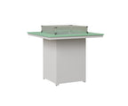 Numa 47" Sq Fire Table Bar Rockwood Outdoor Furniture MGP Mint MGP White 