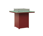 Numa 47" Sq Fire Table Bar Rockwood Outdoor Furniture MGP Mint MGP Red 
